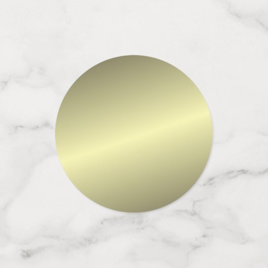 Confettis Métallic Gold Ajouter votre propre Modèle de texte (Petit recto)