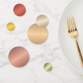 Confettis Métallic Gold Ajouter votre propre Modèle de texte (Groupe)