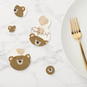 Confettis Mignonne Ours Nous Pouvons Attendre Baby shower Se