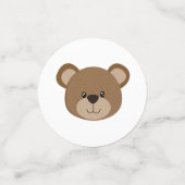 Confettis Mignonne Petite Ours Brown face (Petit recto)