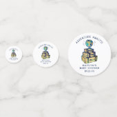 Confettis Modern Adventure Travel Baby shower photo (Devant)