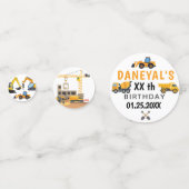 Confettis Modern Construction Simple Kid's Birthday (Devant)