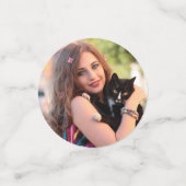 Confettis Moderne Ajoutez Votre Propre Image 2 Photo Personn (Petit recto)