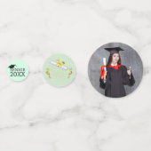 Confettis Moderne Elegant Senior Golden Black (Derrière)