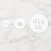 Confettis Mon bébé baby shower jumeau (Devant)