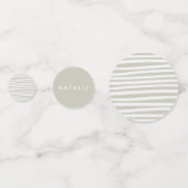 Confettis Mon bébé baby shower jumeau (Derrière)