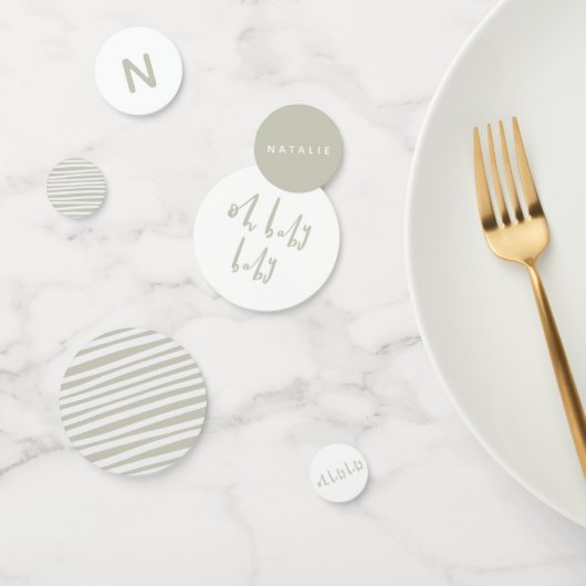 Confettis Mon bébé baby shower jumeau (Groupe)