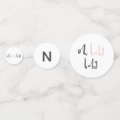 Confettis Mon bébé baby shower jumeau (Devant)