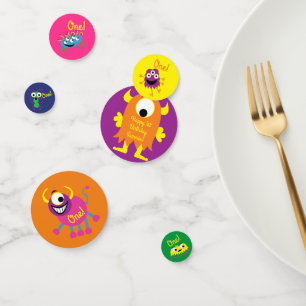Confettis Monster Cute Funny 1er Anniversaire Thème de fête