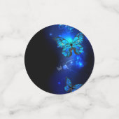 Confettis Morpho Butterfly in the Dark Background (Petit recto)