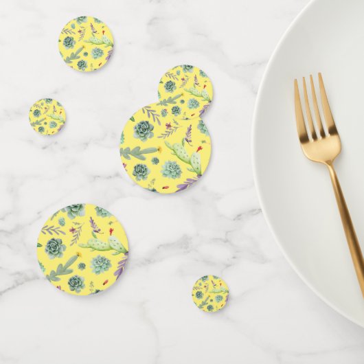 Confettis Motif Cactus 9 (Groupe)