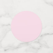 Confettis Motif Coeur rose Fille Romantique Monogramme (Petit recto)