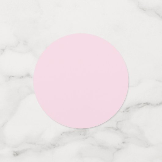 Confettis Motif Coeur rose Fille Romantique Monogramme (Petit recto)