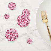 Confettis Motif Coeurs roses (Groupe)