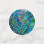 Confettis Motif d'Abalone Bleu (Petit recto)