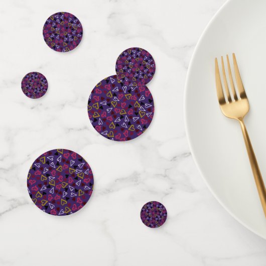 Confettis Motif de coeur 32 (Groupe)