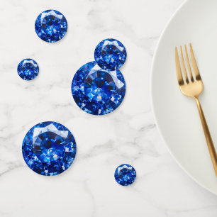 Confettis Motif de cristal Blue Sapphire