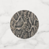 Confettis motif de peau de serpent brun | (Petit recto)