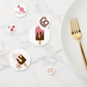 Confettis Motif de salades et douceurs