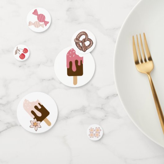 Confettis Motif de salades et douceurs (Groupe)