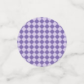 Confettis Motif diamant damier violet (Petit recto)