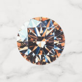 Confettis Motif diamant orange (Petit recto)