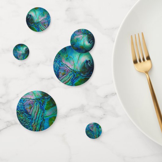 Confettis Motif d'ormeau bleu (Groupe)