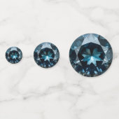 Confettis Motif en cristal bleu (Derrière)