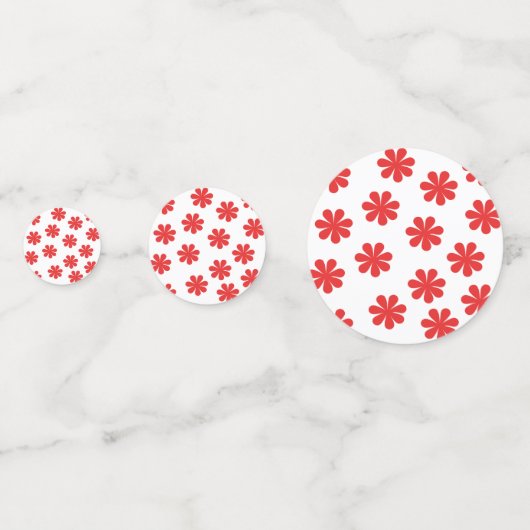 Confettis Motif Fleur Abstrait (Devant)