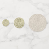 Confettis Motif Floral Vert Sage Antique Damas (Derrière)