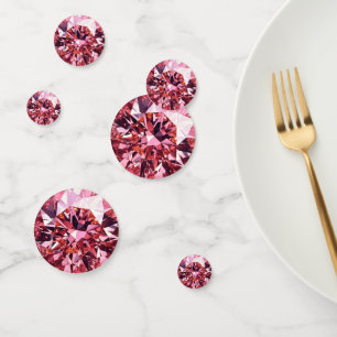 Confettis Motif rose diamant