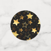 Confettis Motif sans couture avec étoiles d'or (Petit recto)