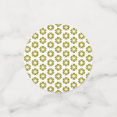 Confettis Motif Vert Olive (Petit recto)