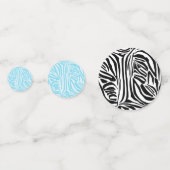 Confettis Motif Zèbre Bleu (Derrière)