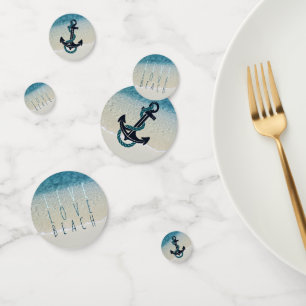 Confettis Motivationnelle Turquoise Bleu Océan Surf Vagues P