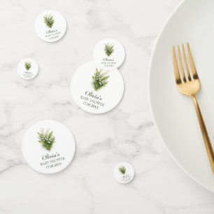 Confettis Muguet Fleur Blanche Baby Shower