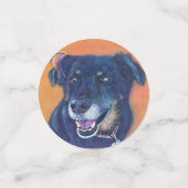 Confettis Naissance du chien du Labrador noir (Petit recto)