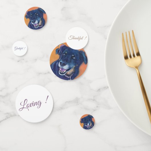 Confettis Naissance du chien du Labrador noir (Groupe)