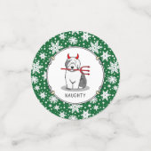 Confettis Naughty Devil Old English Sheepdog (Gris 1) (Petit recto)