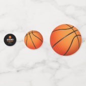 Confettis Né À Ball Basketball Thème Anniversaire (Derrière)