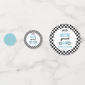 Confettis Nécessité de Speed Blue Race Car 4ème anniversaire (Devant)