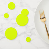 Confettis Neon Chartreuse couleur solide | Couleur tendance (Groupe)
