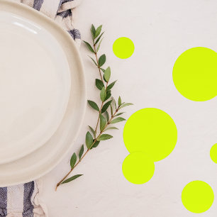 Confettis Neon Chartreuse couleur solide Couleur tendance