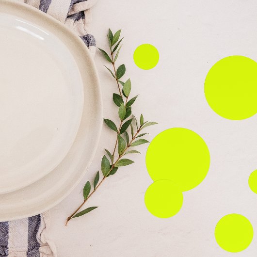 Confettis Neon Chartreuse couleur solide | Couleur tendance