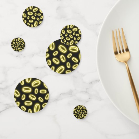 Confettis Neon Falling Gold (Groupe)