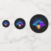 Confettis Neon Firefly sur noir (Derrière)
