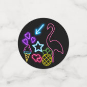 Confettis Neon Glow in Dark, Rainbow Cheetah print (Petit recto)