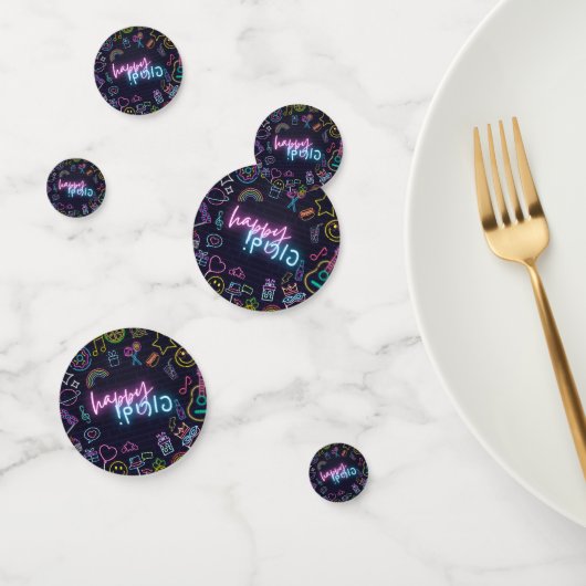 Confettis Neon Purim (Groupe)