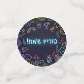 Confettis Neon Purim (Petit recto)