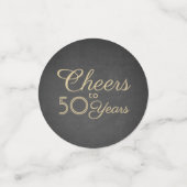 Confettis N'IMPORTE QUEL Anniversaire Cheval Faux Chalkboard (Petit recto)